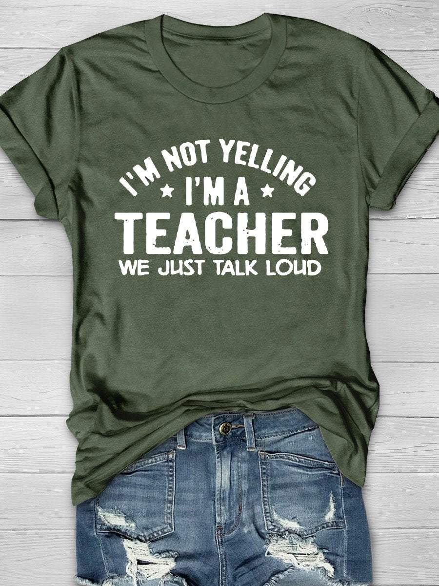 Teacher Life Print Graphic T-shirts