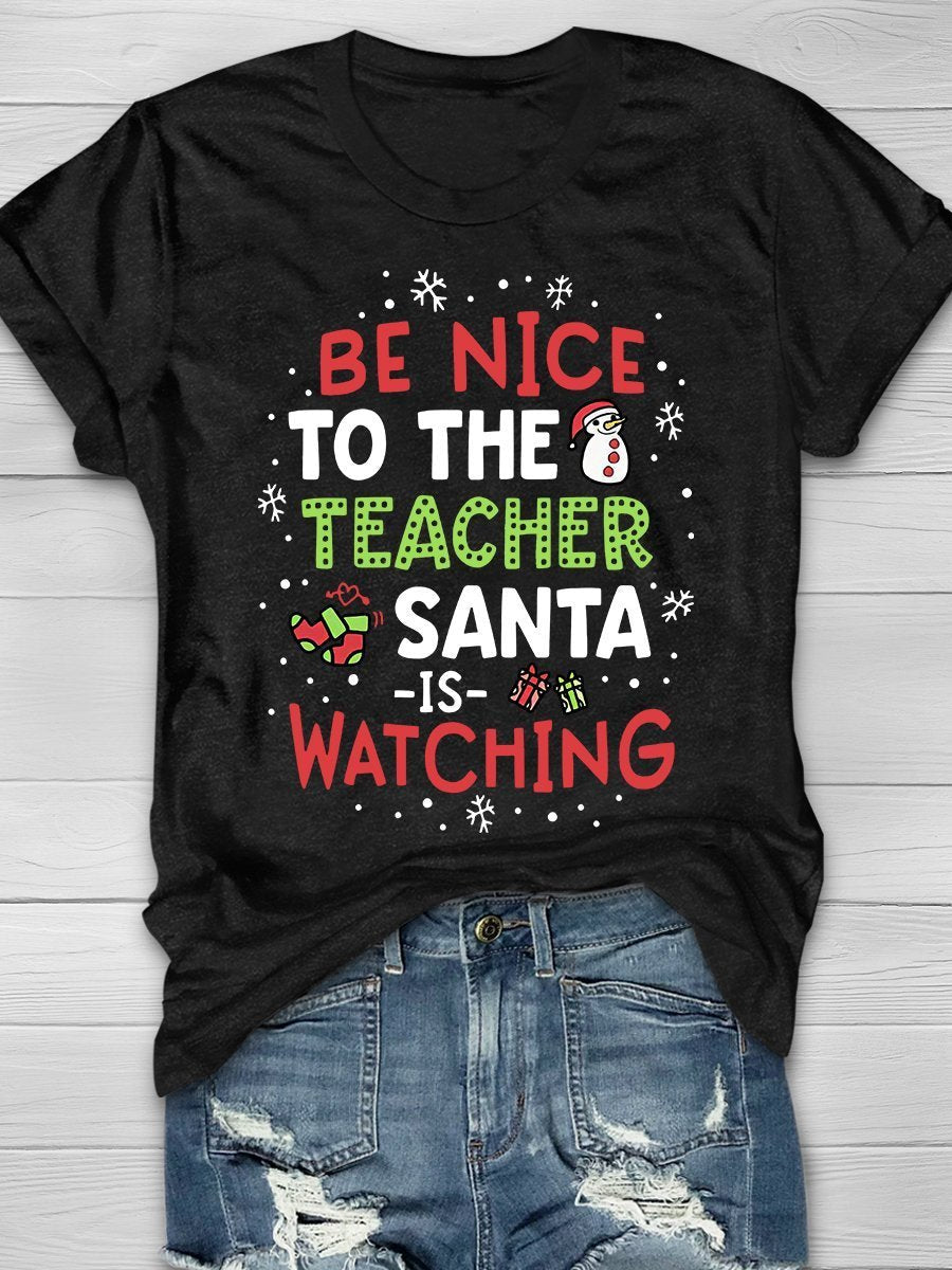 Teacher Print Graphic T-shirts