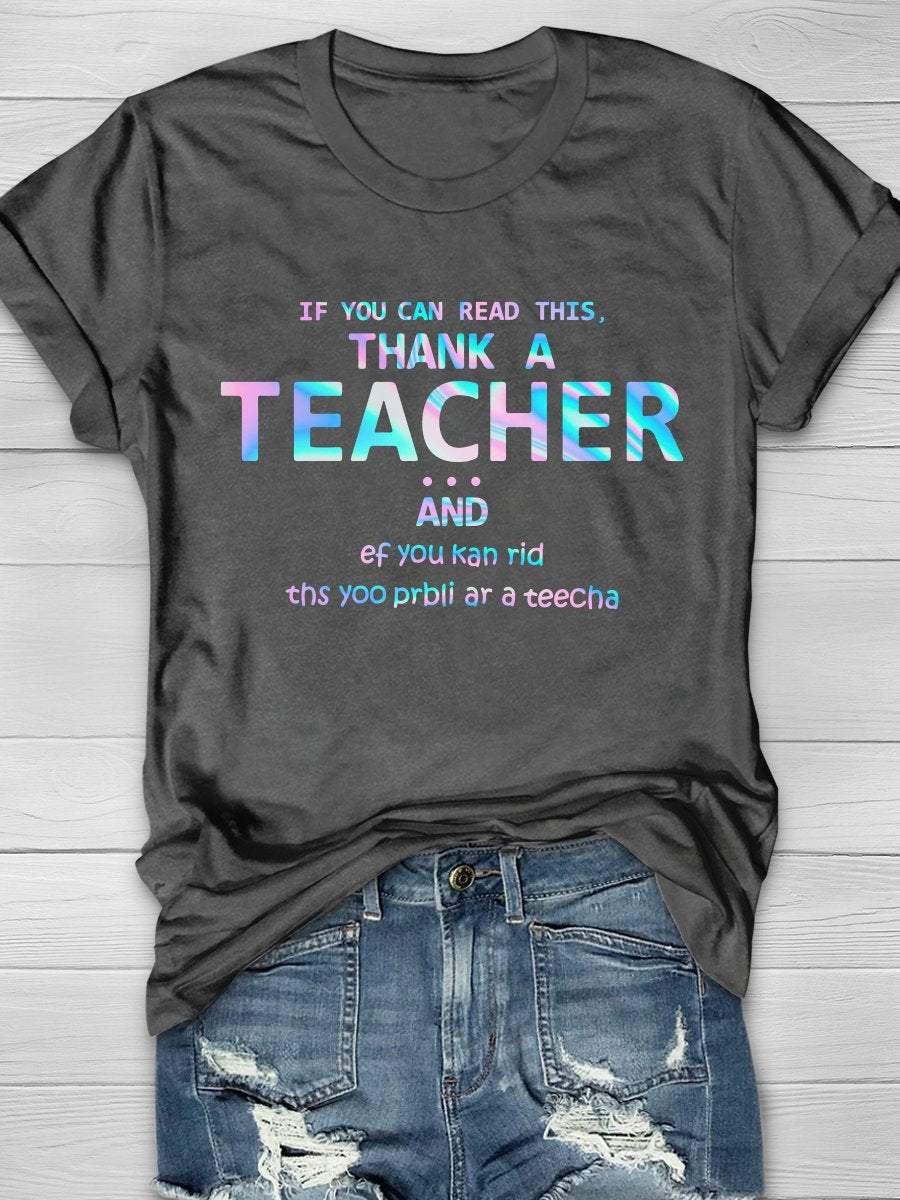 Teacher Life Print Graphic T-shirts