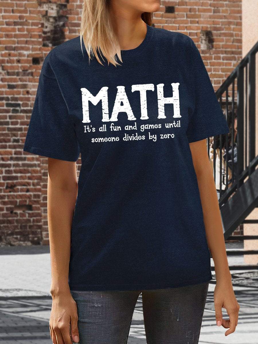 Funny Teacher Print Graphic T-shirts