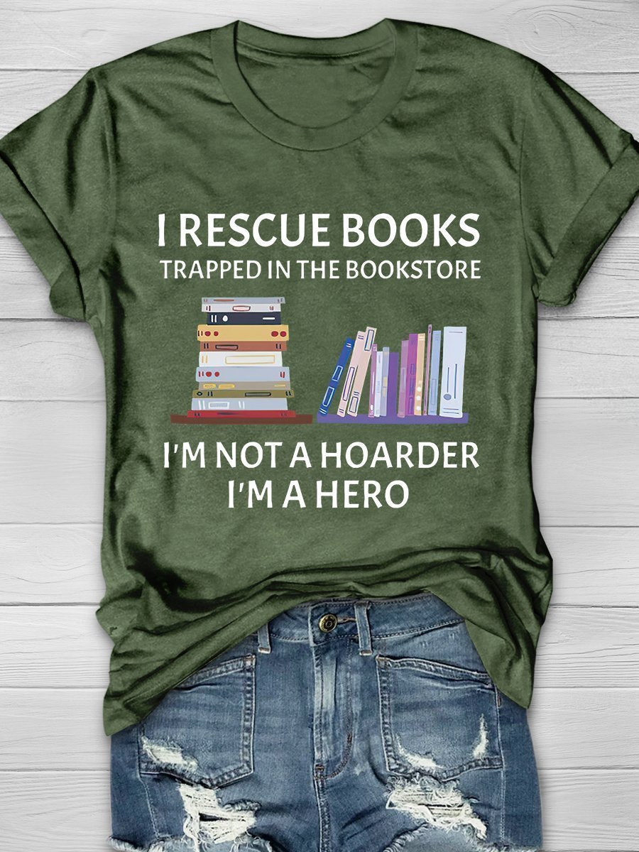 Book Lovers Print Graphic T-shirts