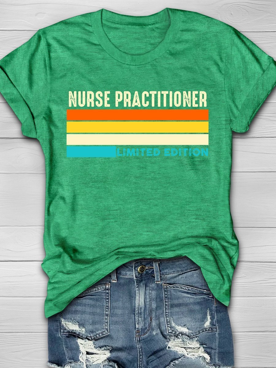 Nurse Practitioner Life Print Short Sleeve T-shirt