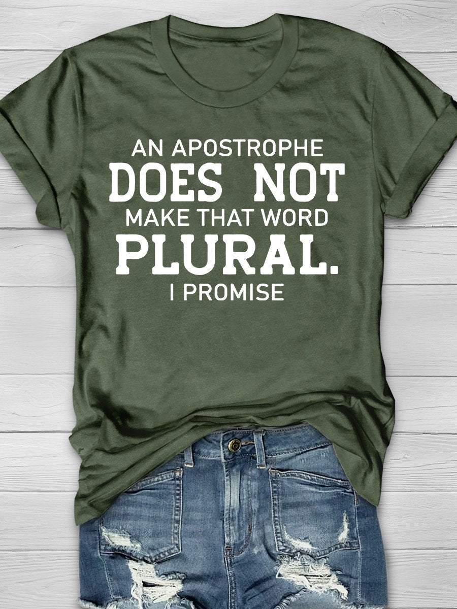 Funny Teacher Print Graphic T-shirts