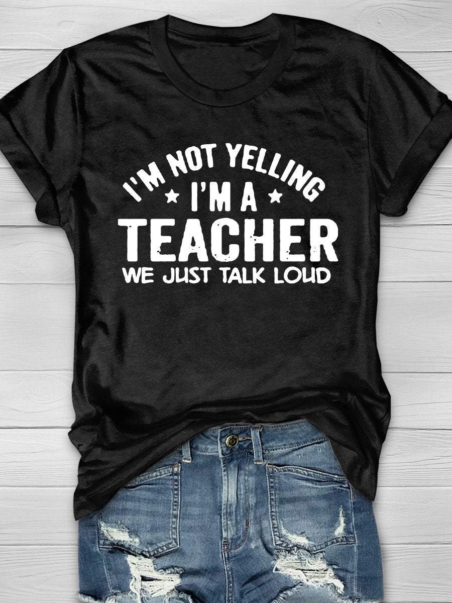 Teacher Life Print Graphic T-shirts