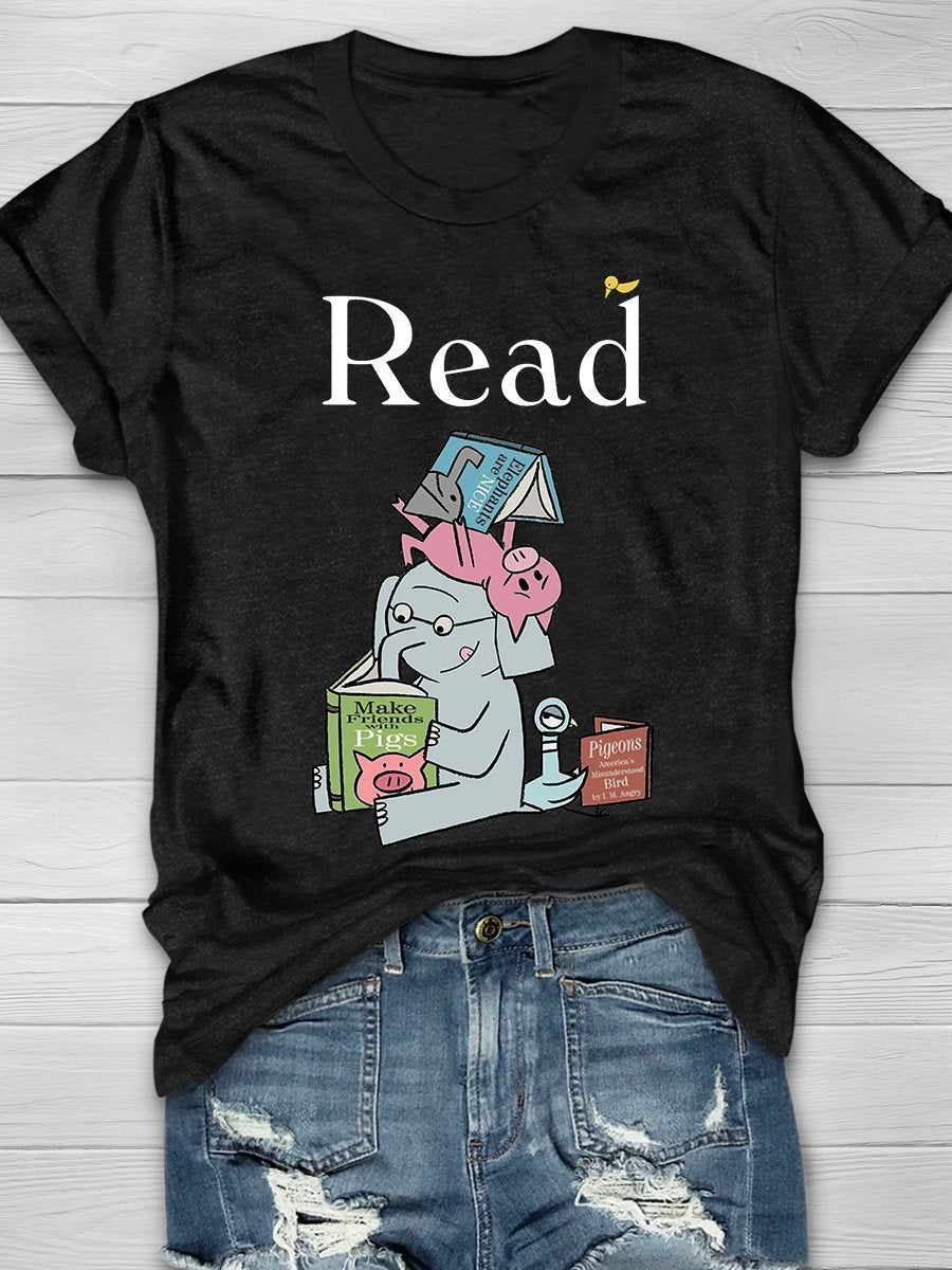 It's A Good Day To Read Book Print Graphic T-shirts
