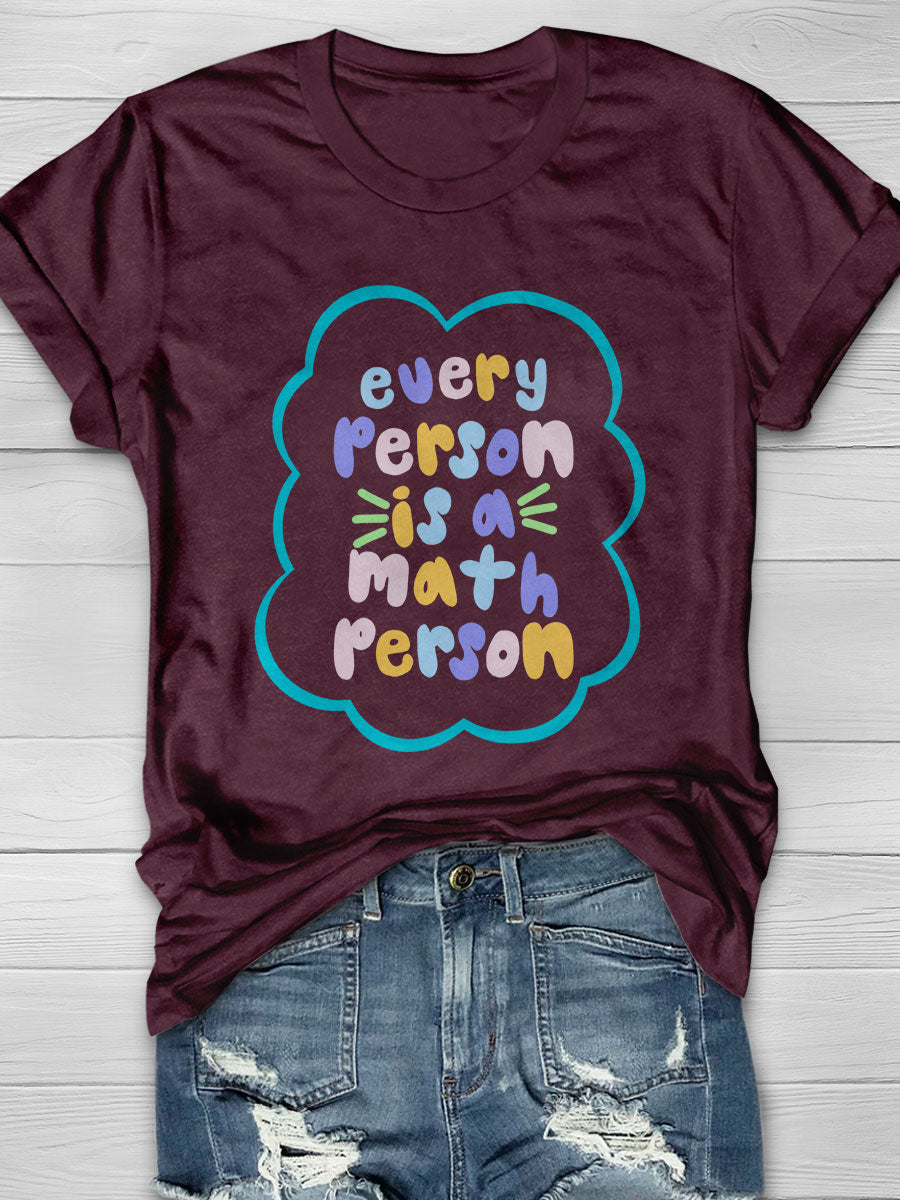 Math person Print Short Sleeve T-shirt