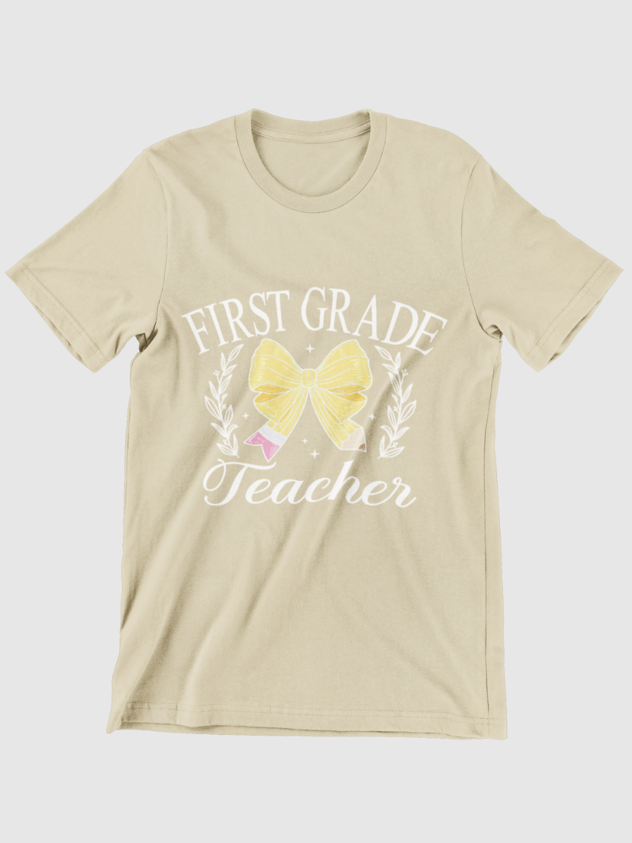 First Grade Teacher Graphic T-shirt