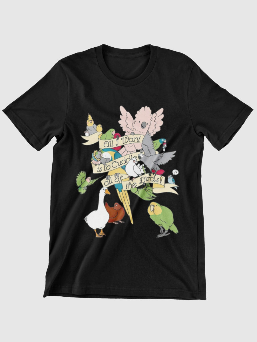 Cuddle All The Birds Graphic T-shirt