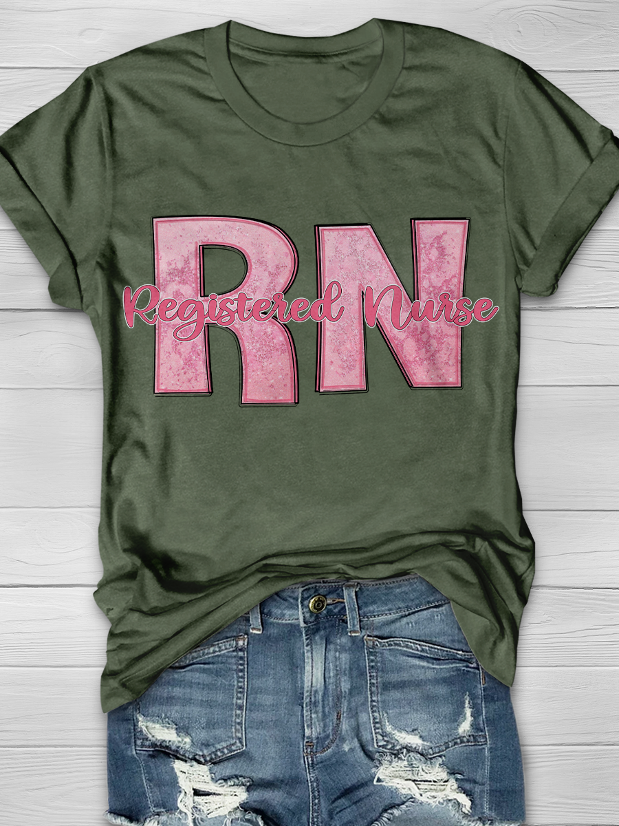RN Registered Nurse Graphic T-shirts