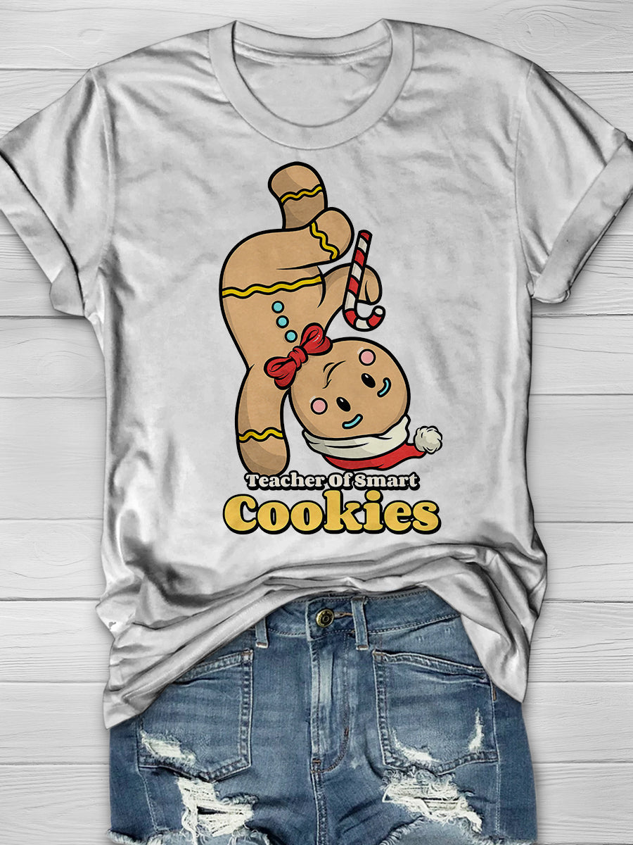 Teacher Of Smart Cookies Print Graphic T-shirts
