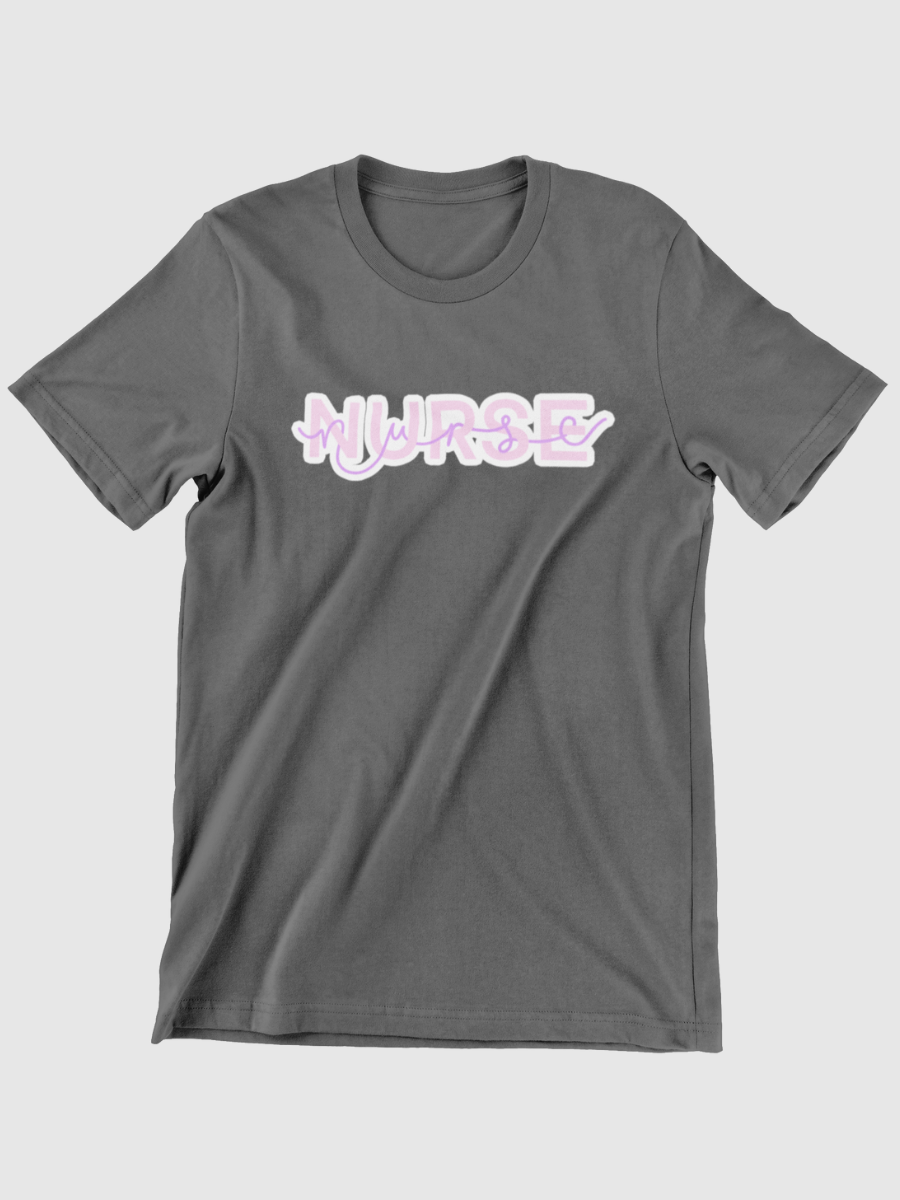Pink Nurse Graphic T-shirt