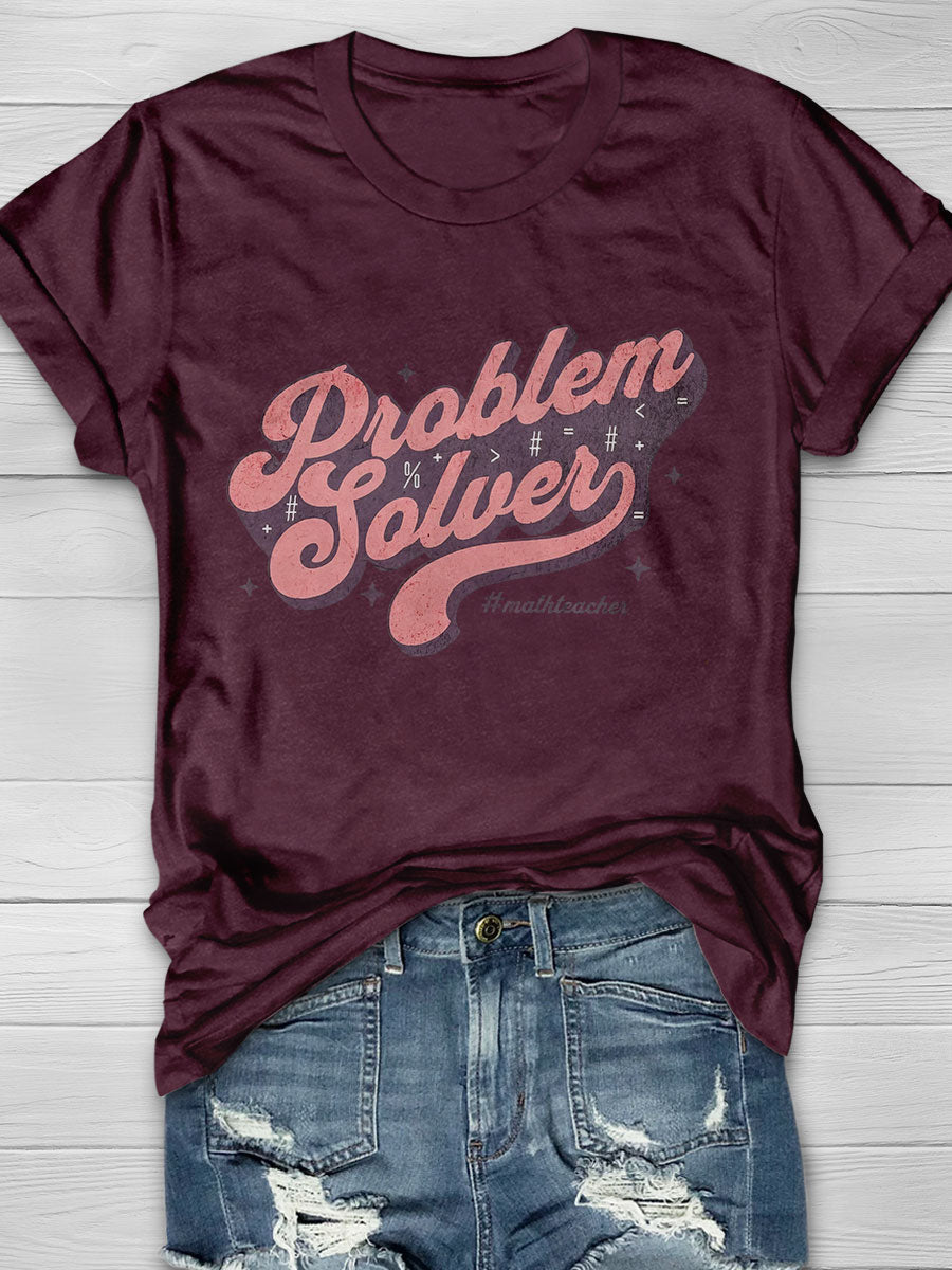 Problem Solver Print Short Sleeve T-shirt