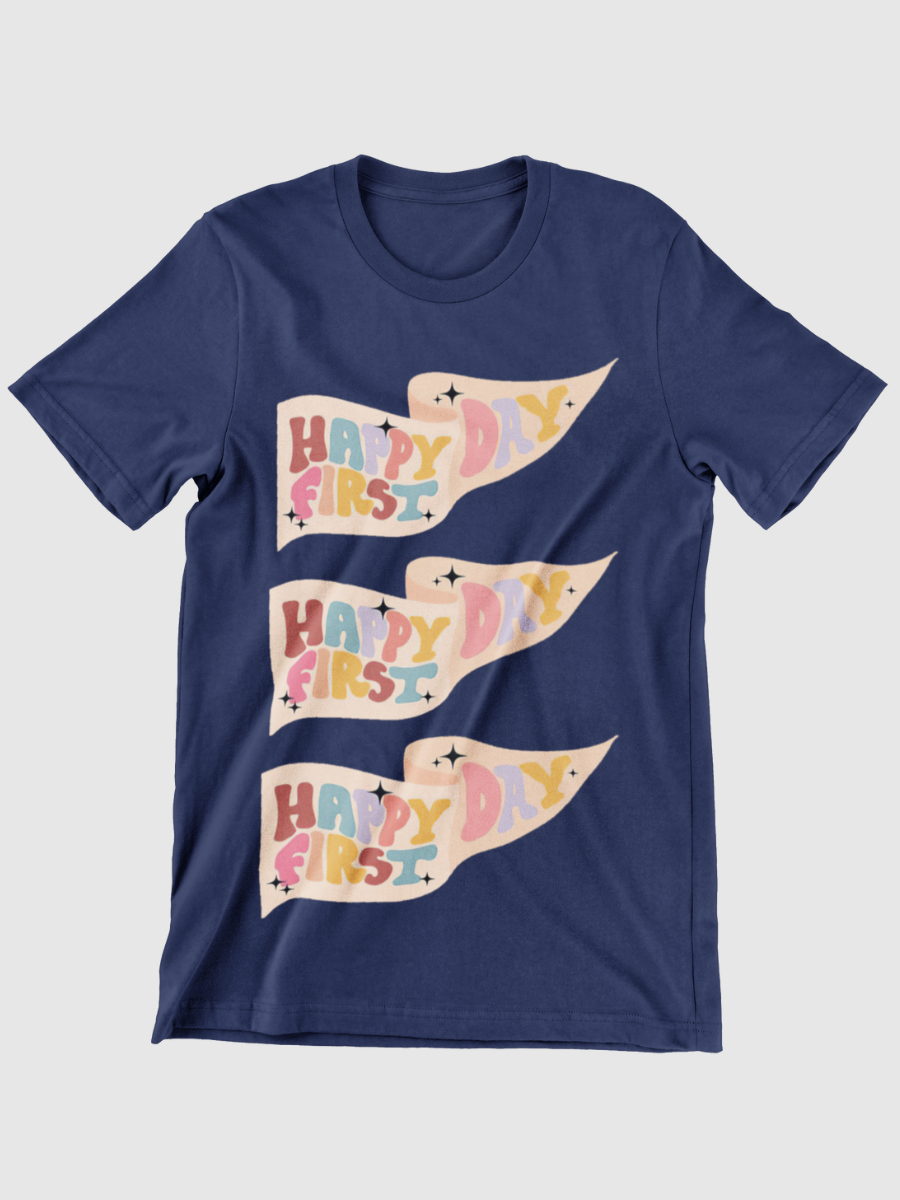 Happy First Day of School Graphic T-shirt