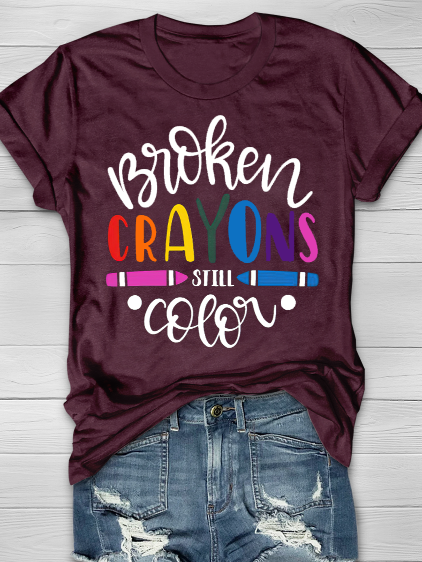 BROKEN CRAYONS STILL COLOR Graphic T-shirt