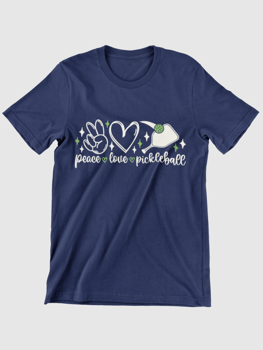 Pickleball Peace&Love Graphic T-shirt