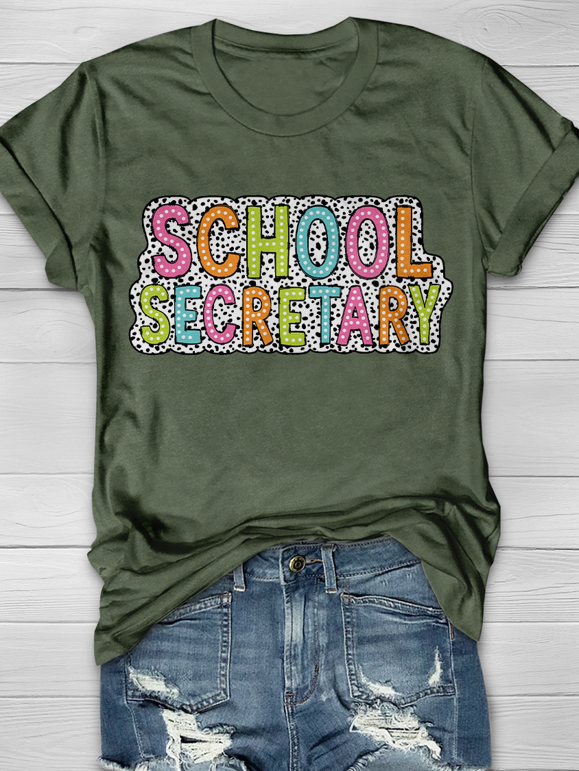 SCHOOL SECRETARY Graphic T-shirts