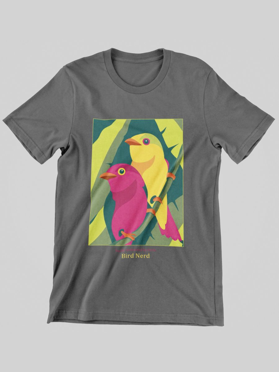 Two Birds Sitting on a Branch Graphic T-shirt