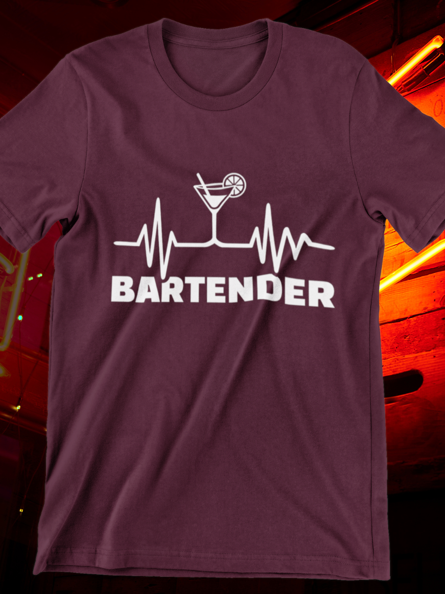 Heartbeat Of Bartender Graphic T-shirt