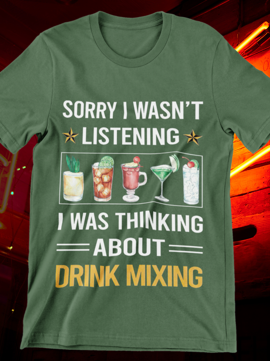 Drink Mixing Bartender Graphic T-shirt