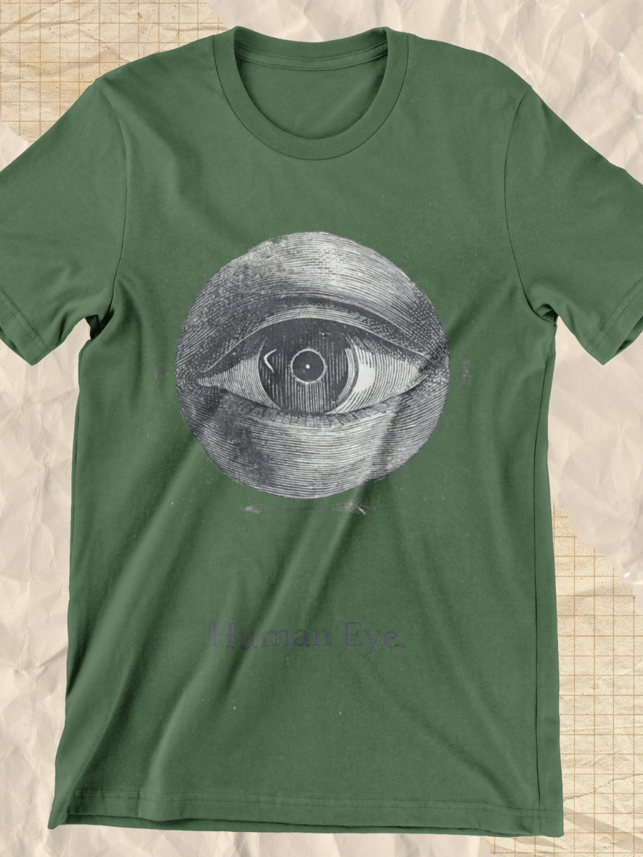 Dark Academia Human Eye Graphic T-shirt