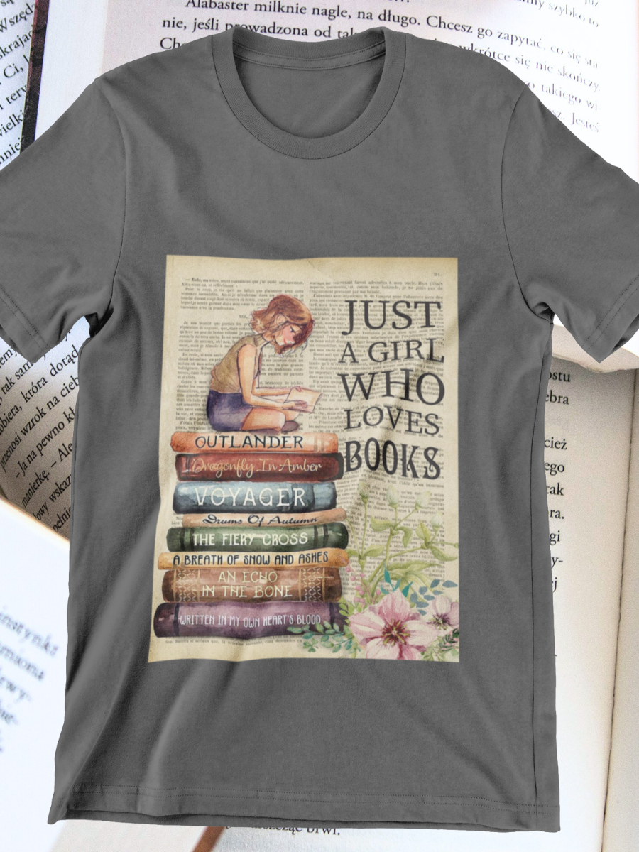 Jusr A Girl Who Loves Books Graphic T-shirts
