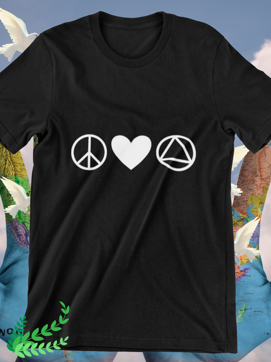 Peace Love AA Graphic T-shirts