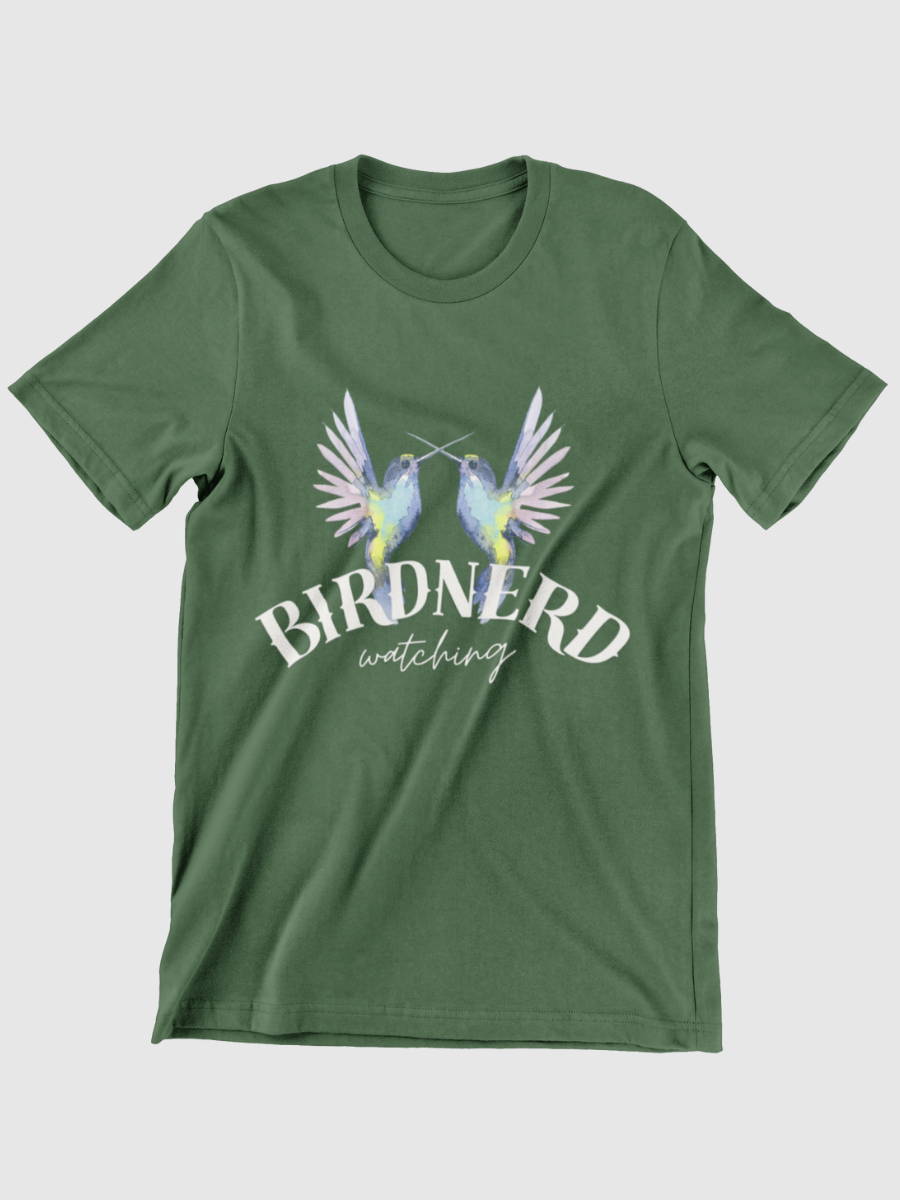 Bird Nerd Bird Watching Graphic T-shirt