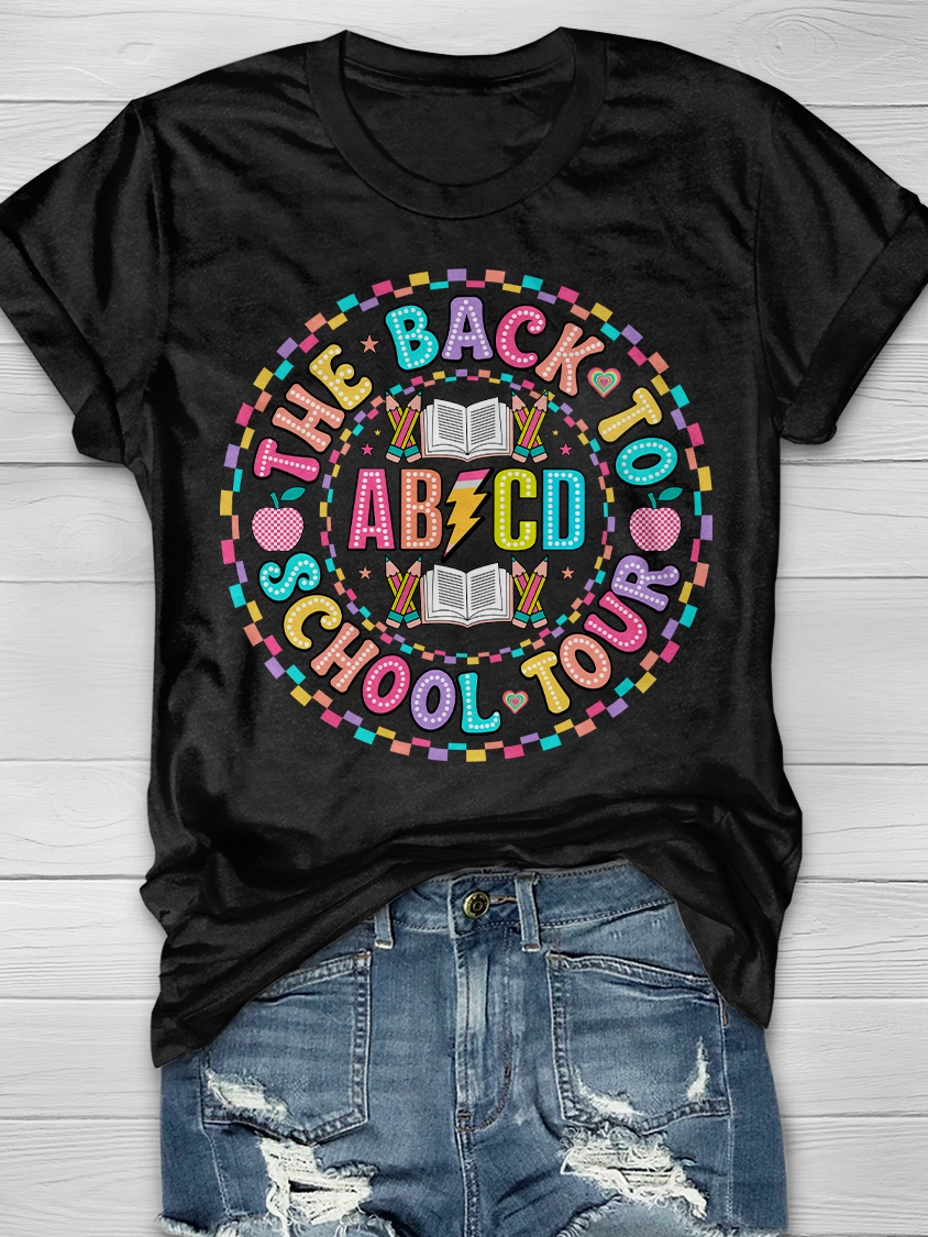 The Back to School Tour Graphic T-shirts