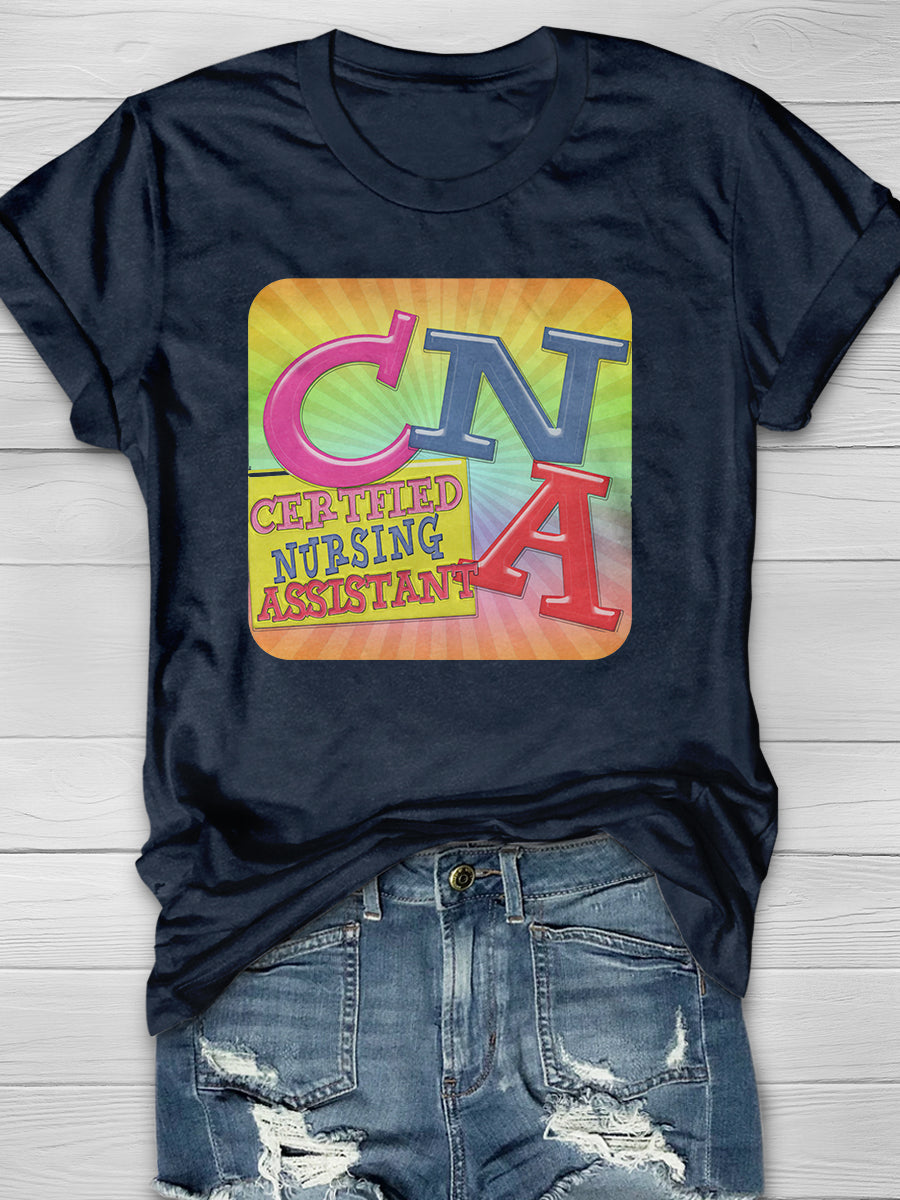 Certified Nursing Assistant Print Short Sleeve T-shirt