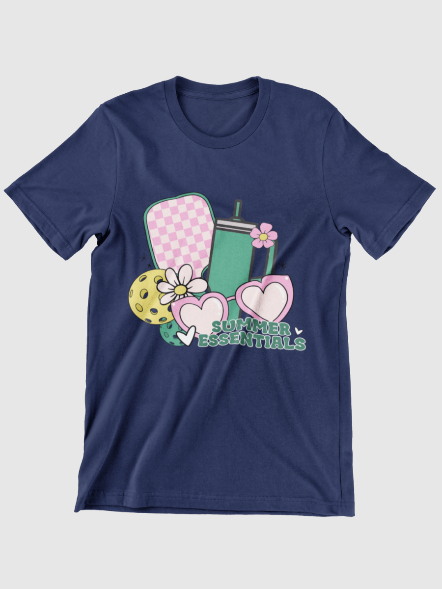 Pickleball Summer Essentials Graphic T-shirt