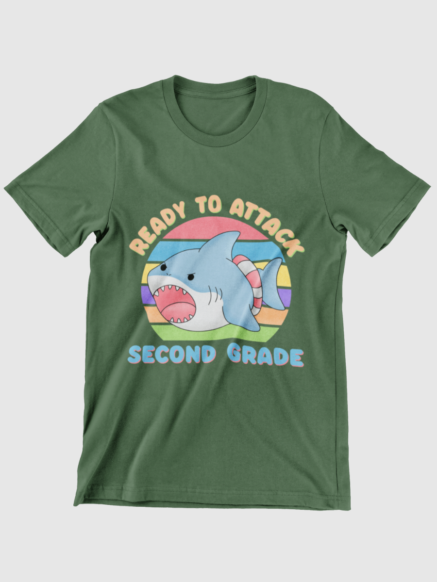 Ready To Attack 2nd Grade Graphic T-shirt