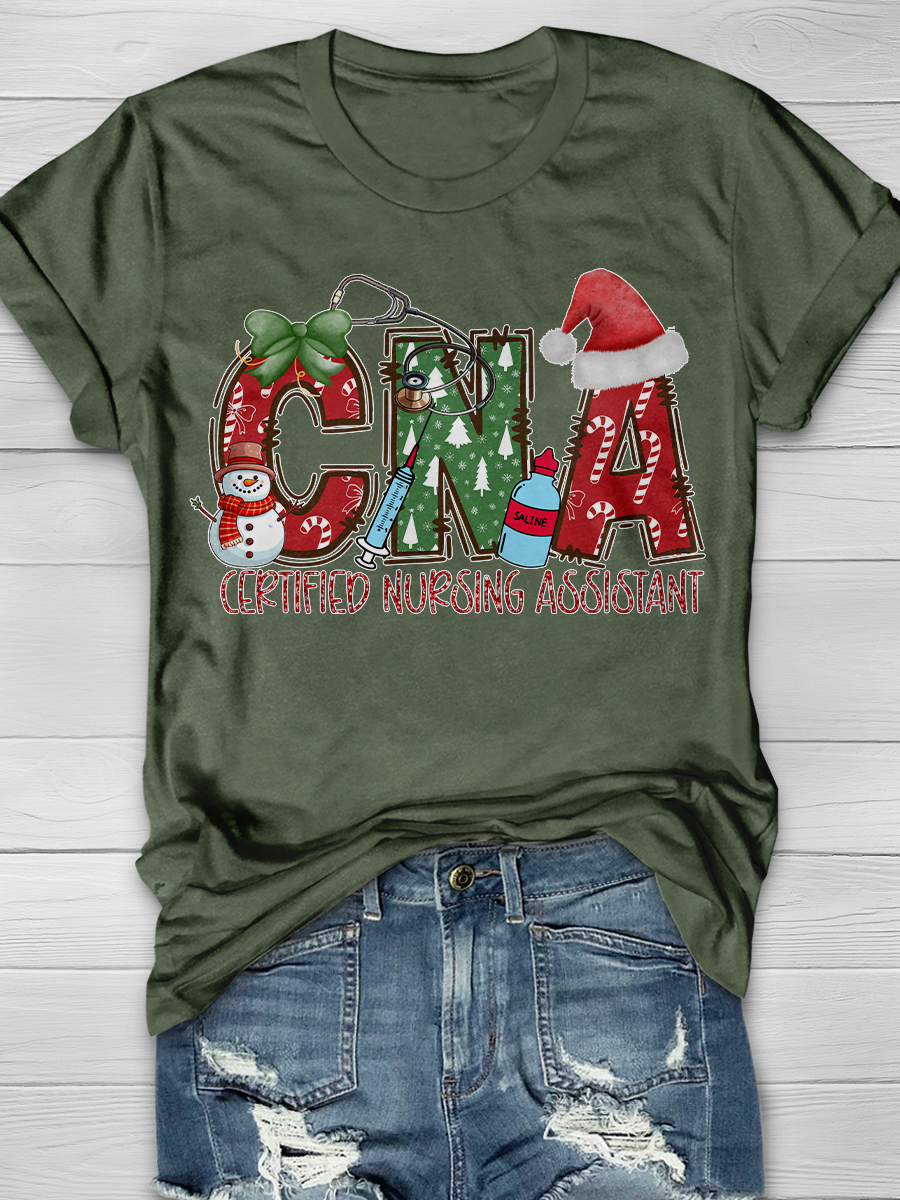 Christmas CNA Graphic T-shirts