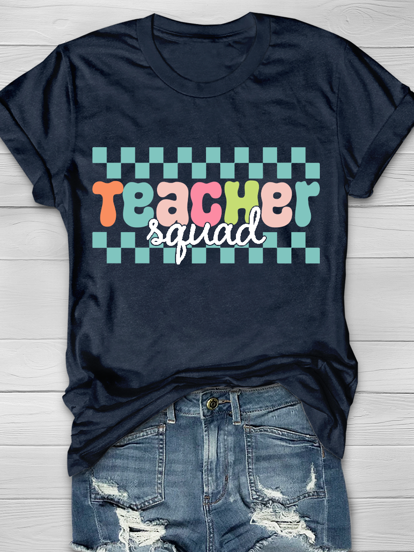 TEACHER Squad Graphic T-shirts