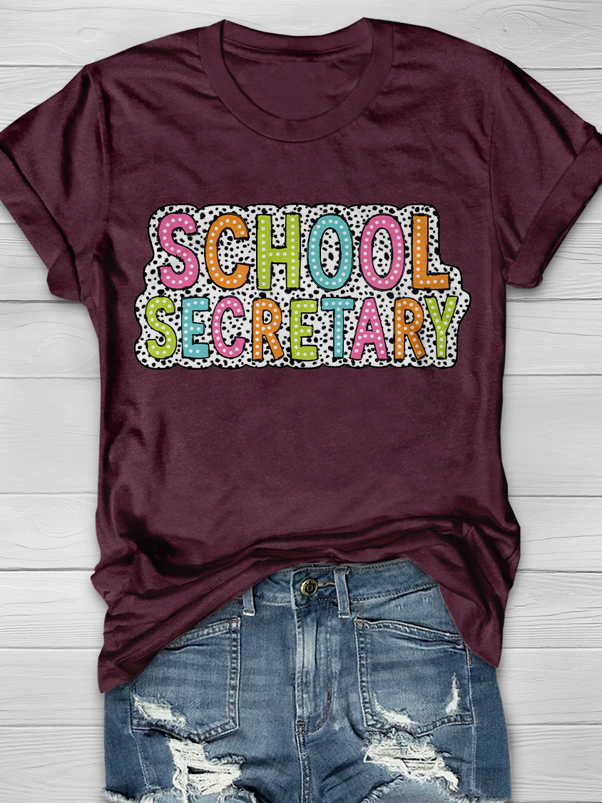 SCHOOL SECRETARY Graphic T-shirts