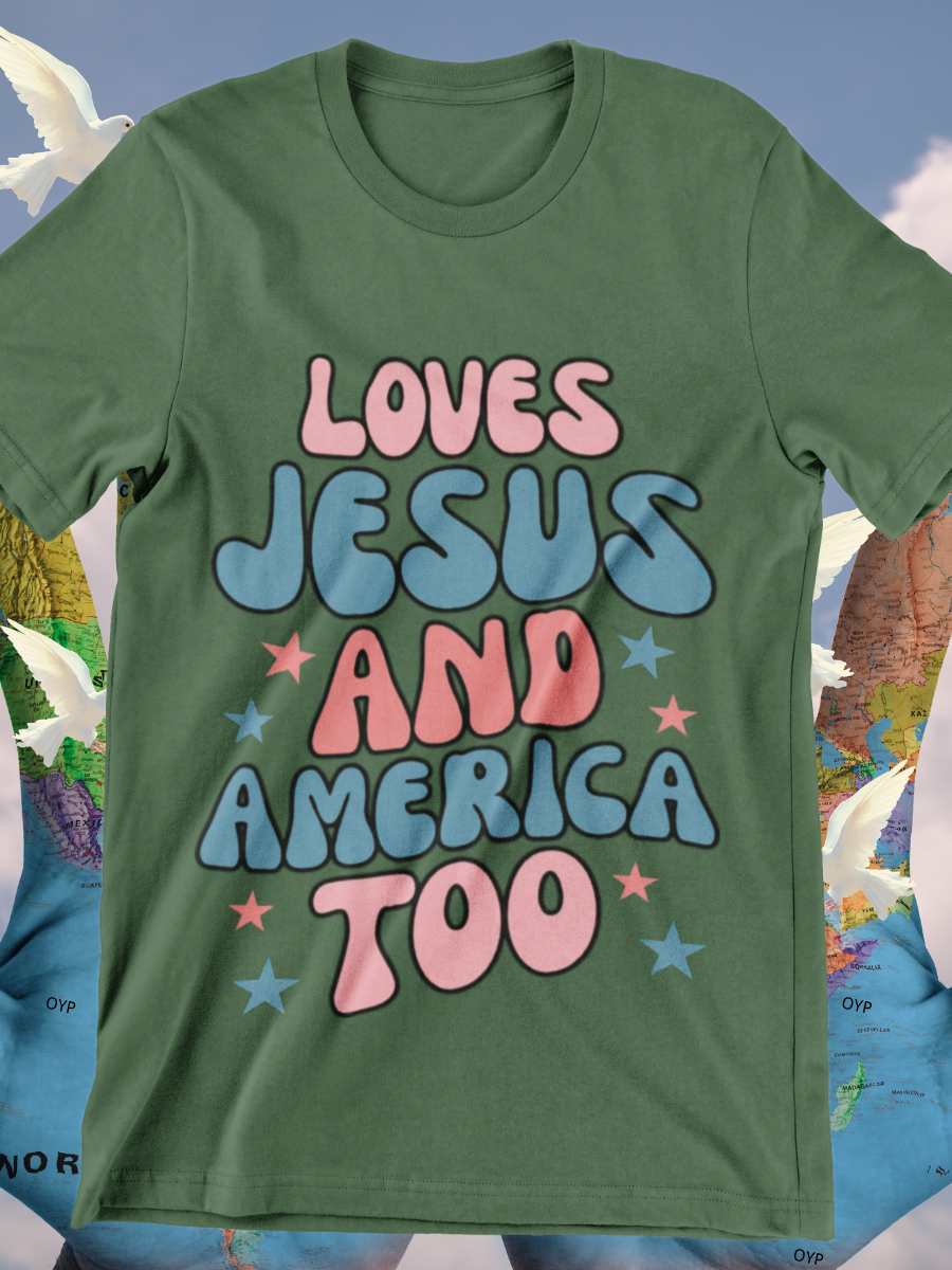 She Love Jesus And America Too Graphic T-shirts
