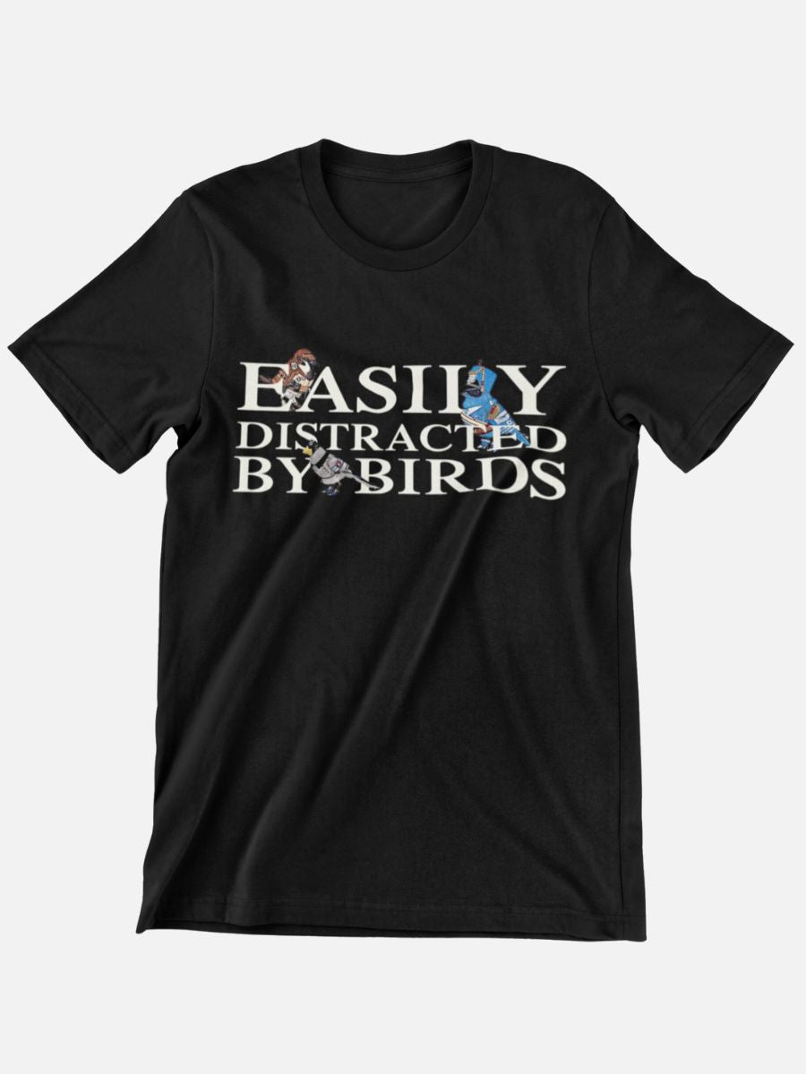 Bird Watching Easily Distracted By Birds Graphic T-shirt