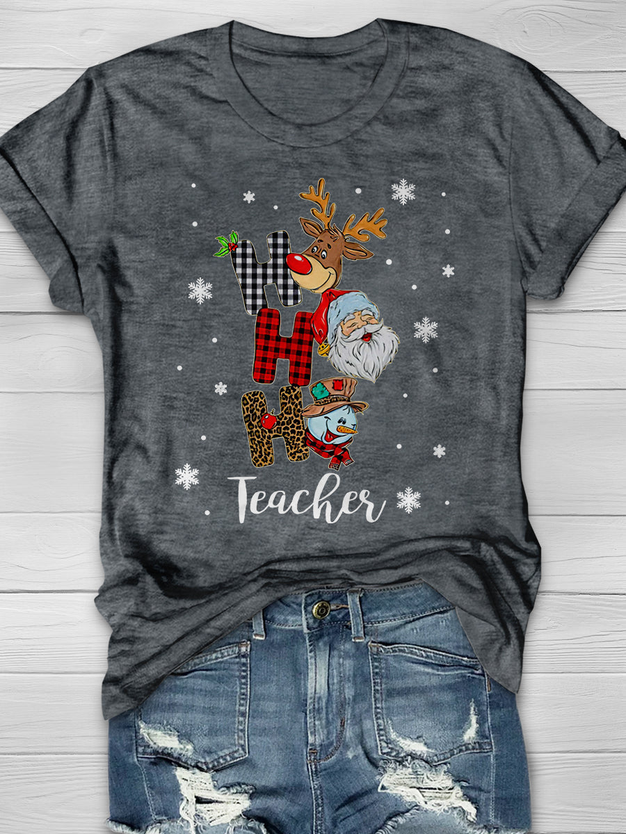 Teacher Print Graphic T-shirts