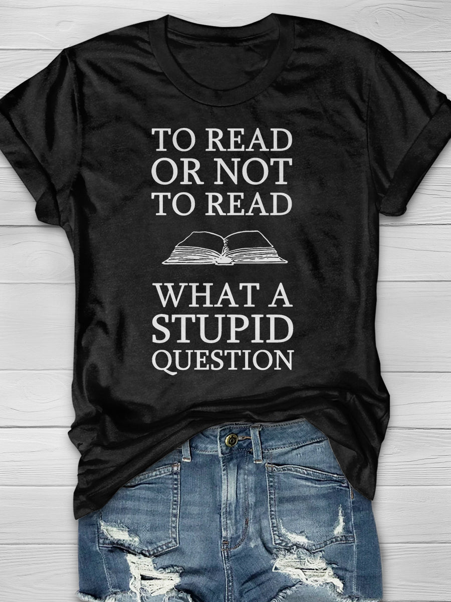 Book Lover Print Graphic T-shirts