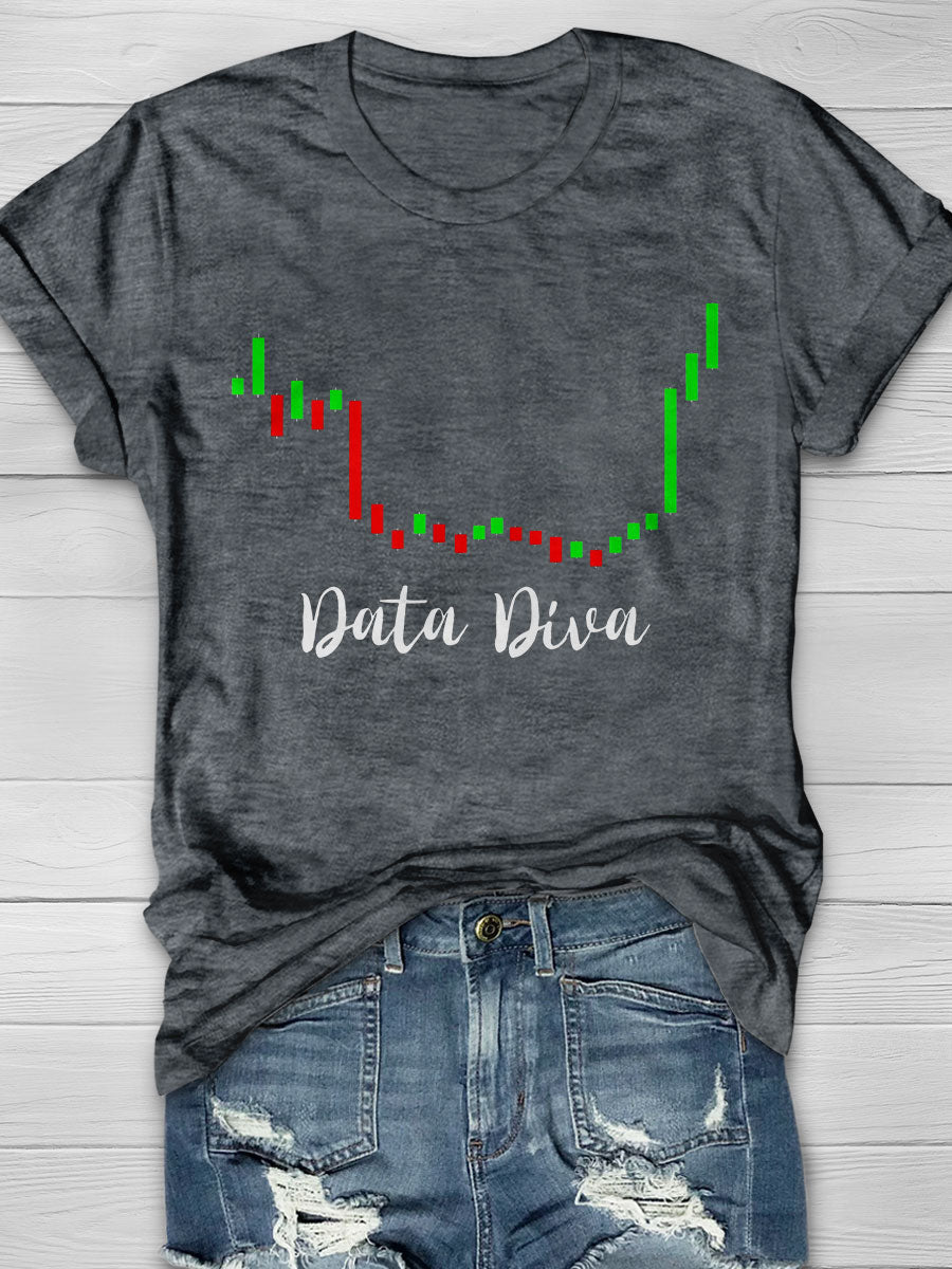 Data Diva Print Short Sleeve T-shirt