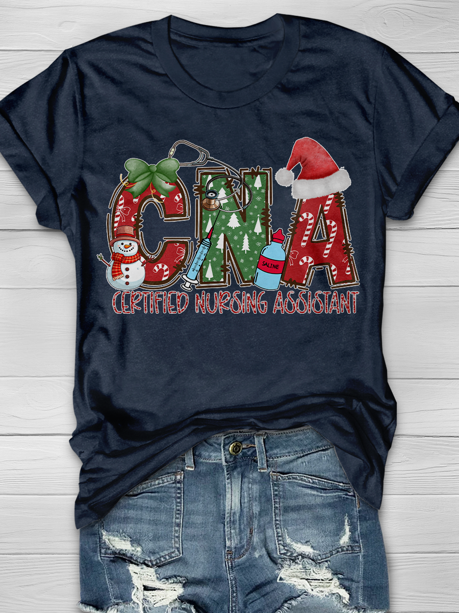 Christmas CNA Graphic T-shirts