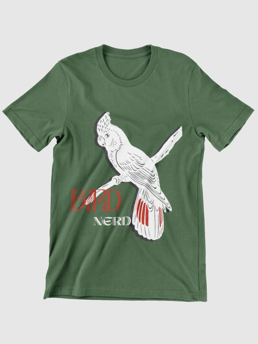 Cockatiel Bird Nerd Graphic T-shirt