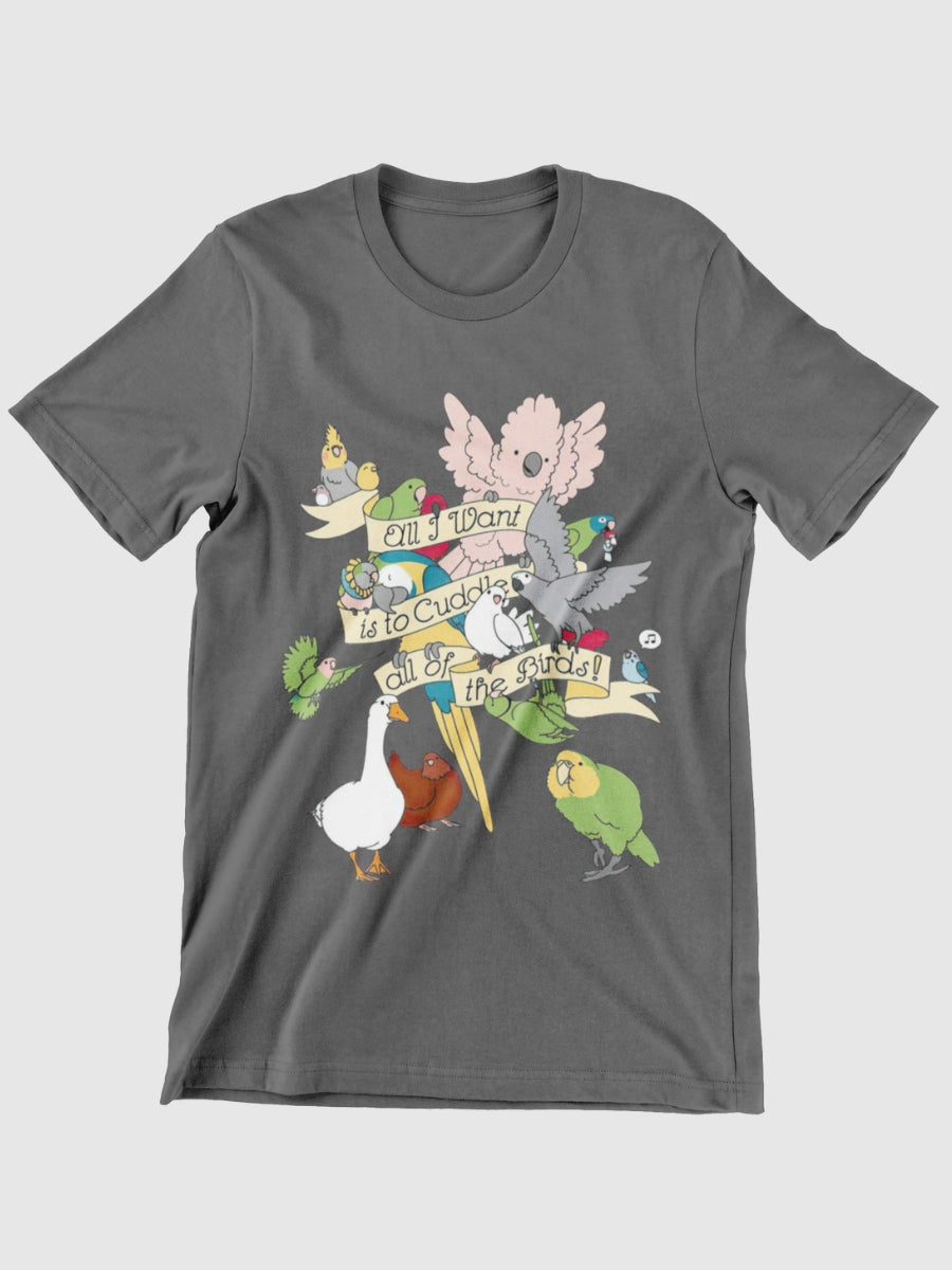 Cuddle All The Birds Graphic T-shirt