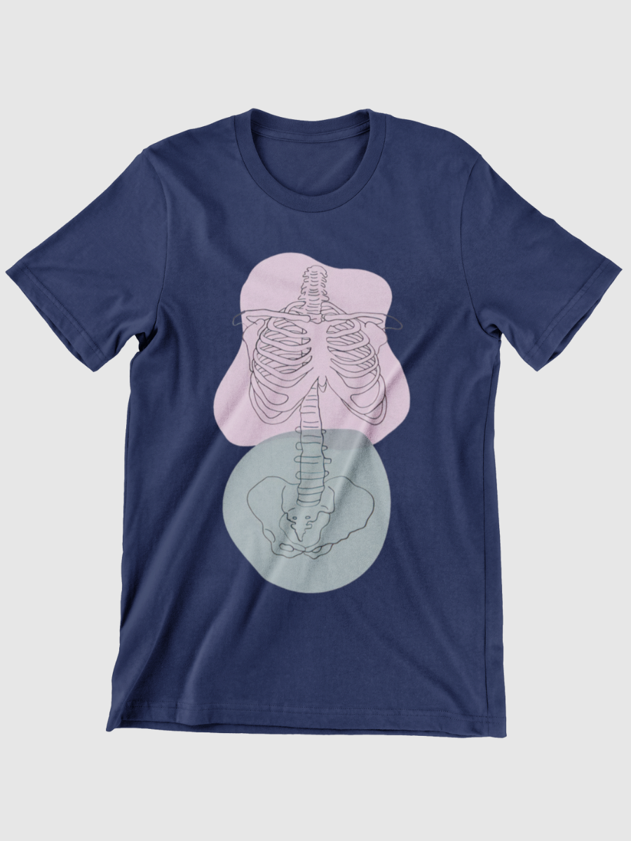 Skeleton Ribs Graphic T-shirt