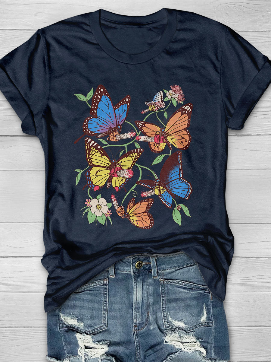 Field Guide To Chaos Print Short Sleeve T-shirt