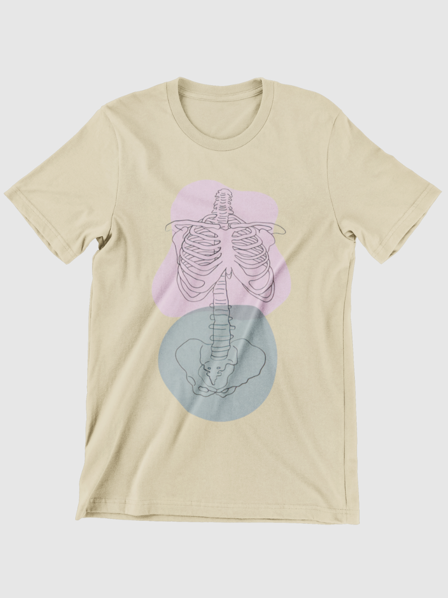 Skeleton Ribs Graphic T-shirt