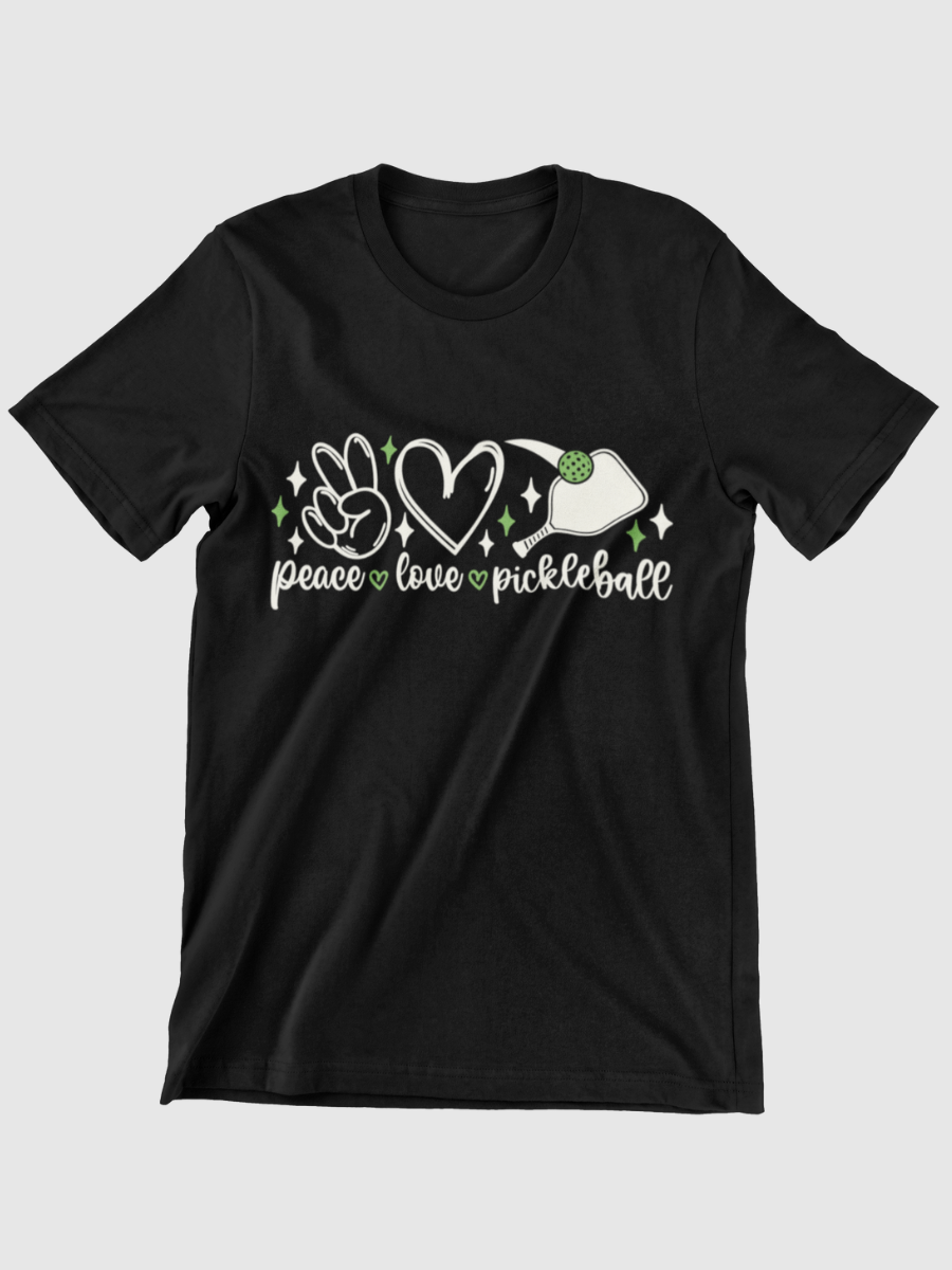 Pickleball Peace&Love Graphic T-shirt
