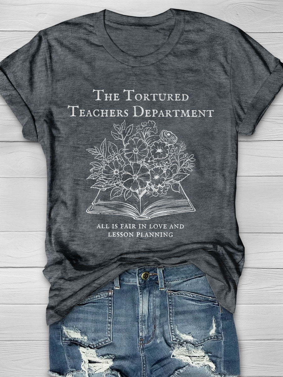 Tortured Teachers Department Print Short Sleeve T-shirt