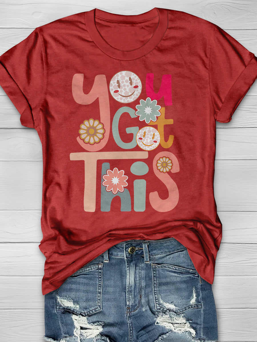 Testing Day You Got This Print Graphic T-shirts