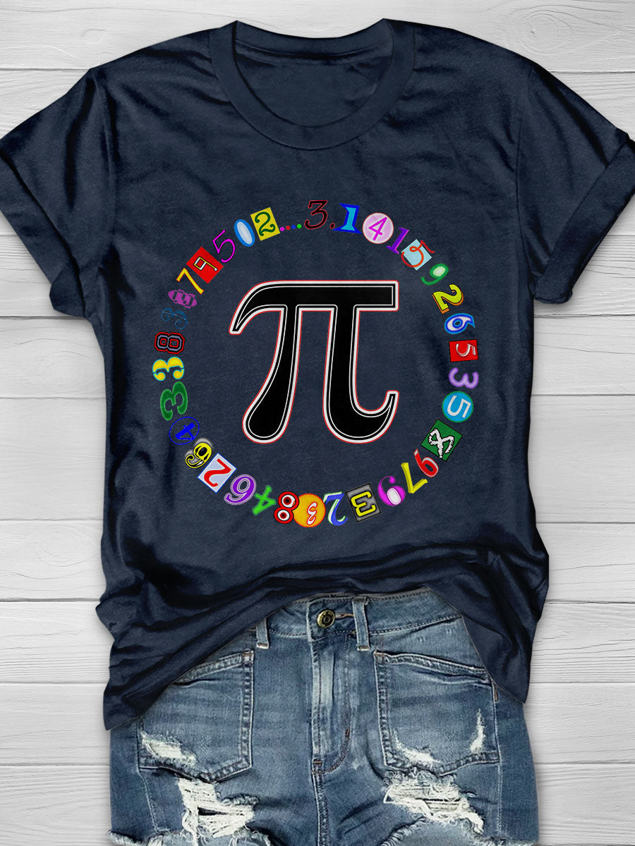 Math Print Short Sleeve T-shirt