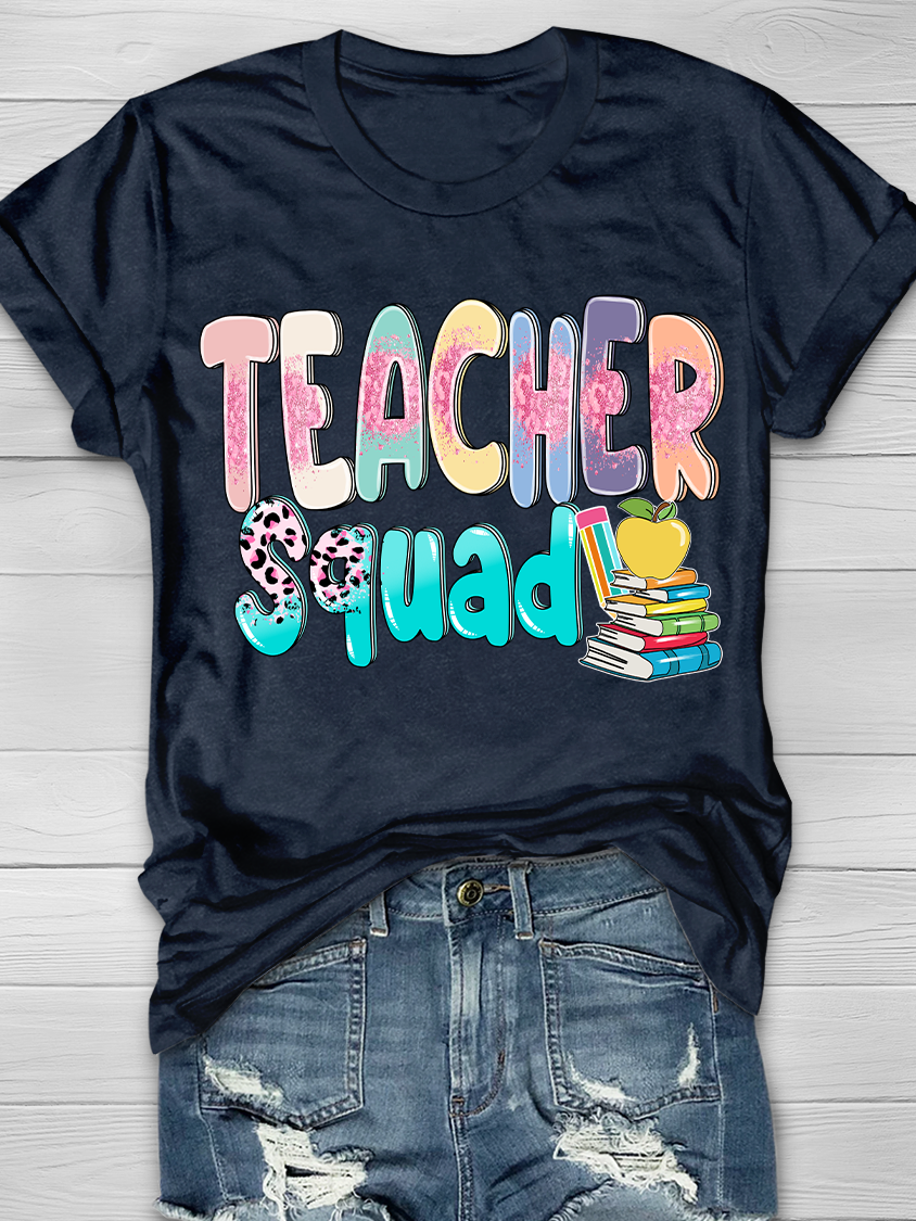Teacher Squad Graphic T-shirts
